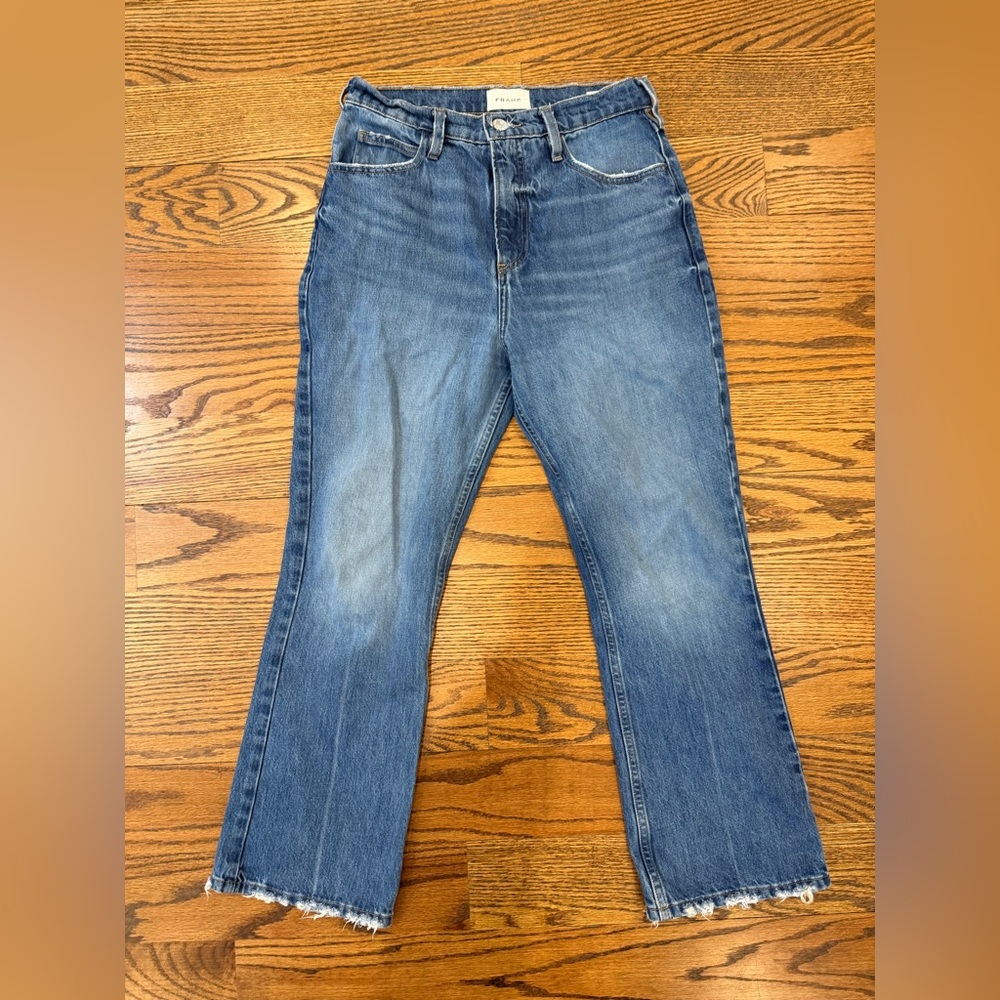 FRAME Le High n Tight Crop Mini Boot Jeans - Picture 2 of 4